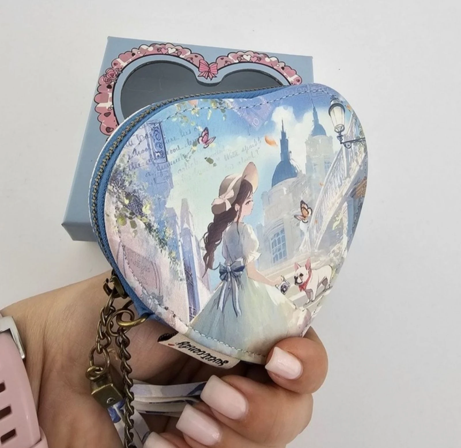 Monedero Sweet Candy corazón azul 💙